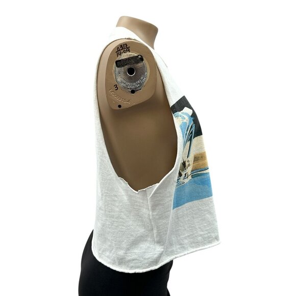 Ice Cube NWA 90's Compton Hip Hop‎ Boxy Crop Tank Top White Womens M - Picture 2 of 11